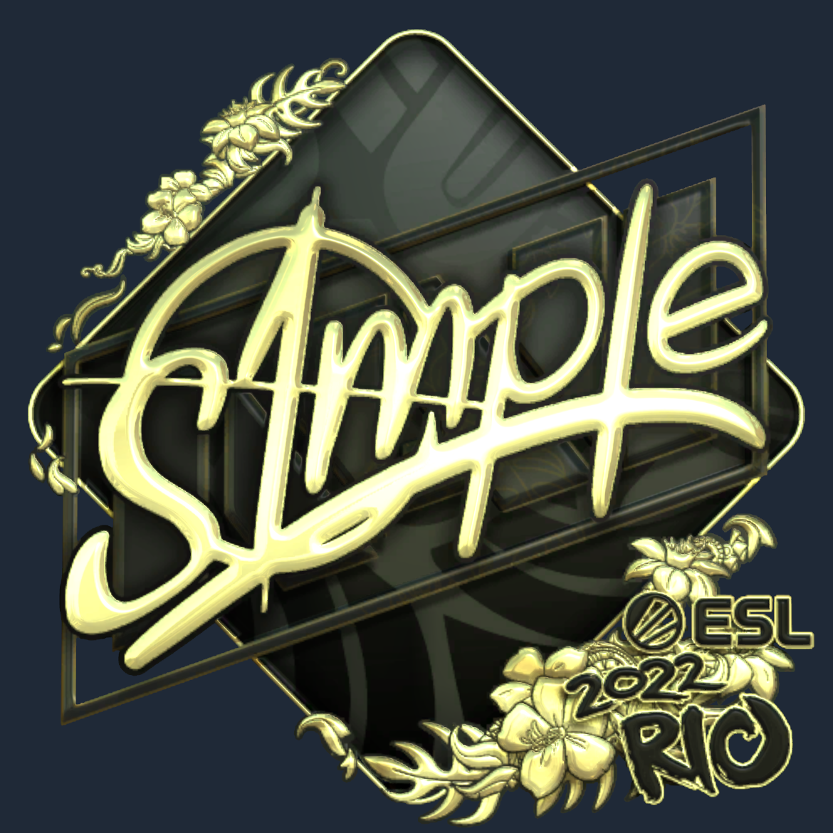 Sticker | s1mple (Gold) | Rio 2022 Screenshot