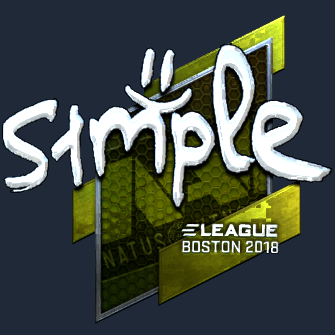 Sticker | s1mple (Foil) | Boston 2018 Screenshot