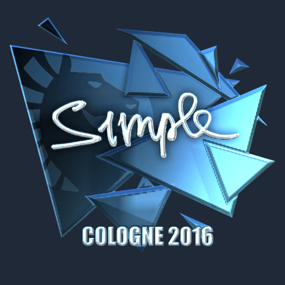 Sticker | s1mple (Foil) | Cologne 2016 Screenshot
