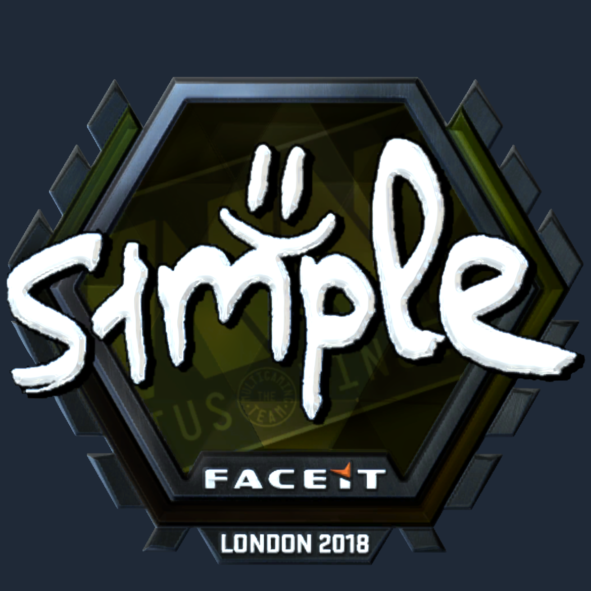Sticker | s1mple (Foil) | London 2018 Screenshot