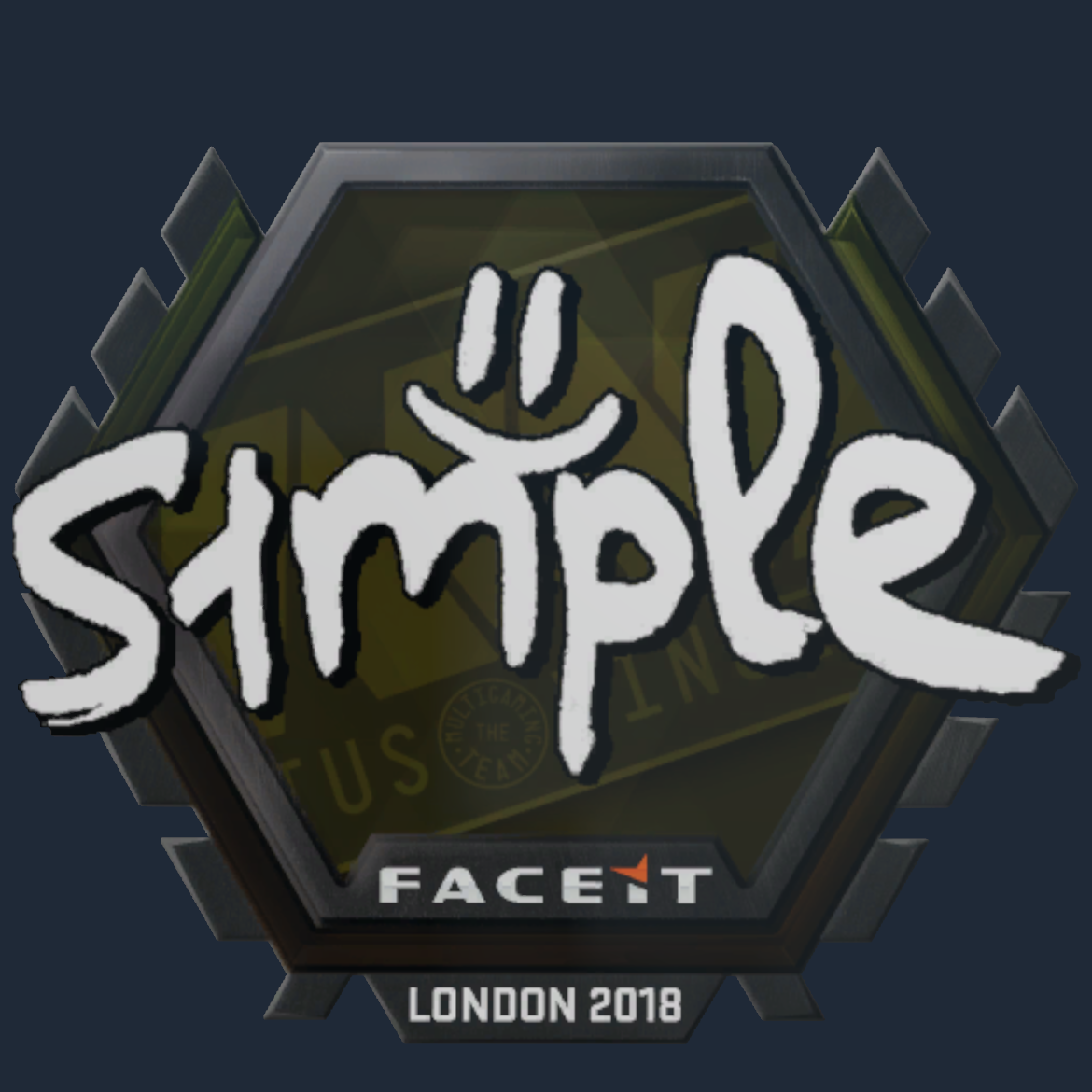Sticker | s1mple | London 2018 Screenshot
