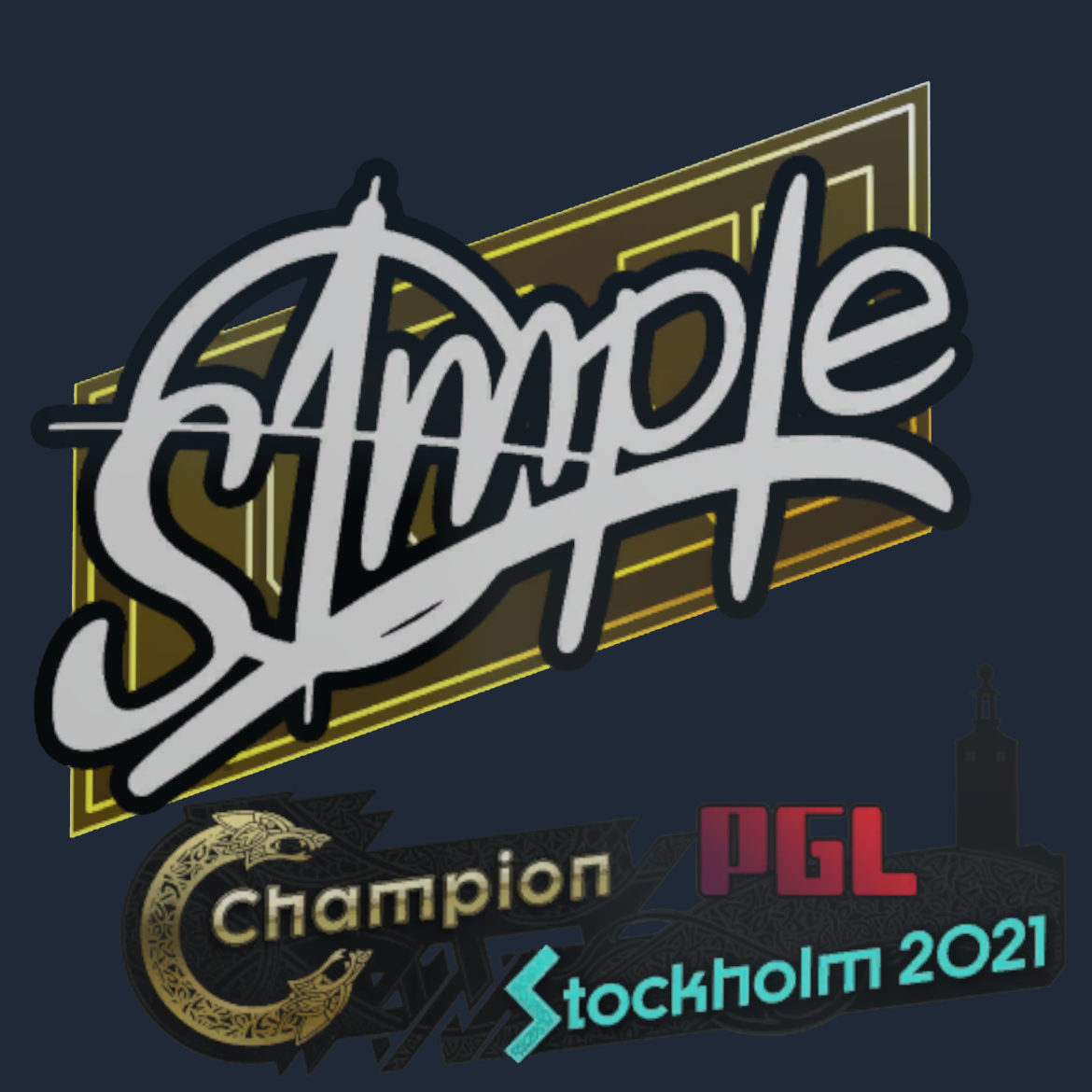 Sticker | s1mple | Stockholm 2021 Screenshot