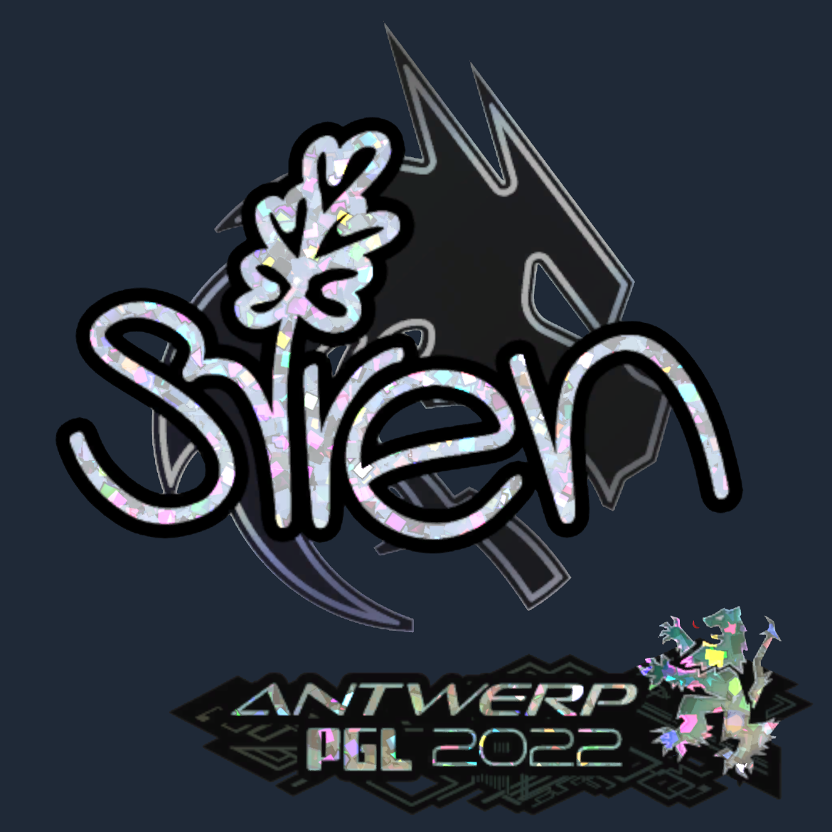 Sticker | S1ren (Glitter) | Antwerp 2022 Screenshot