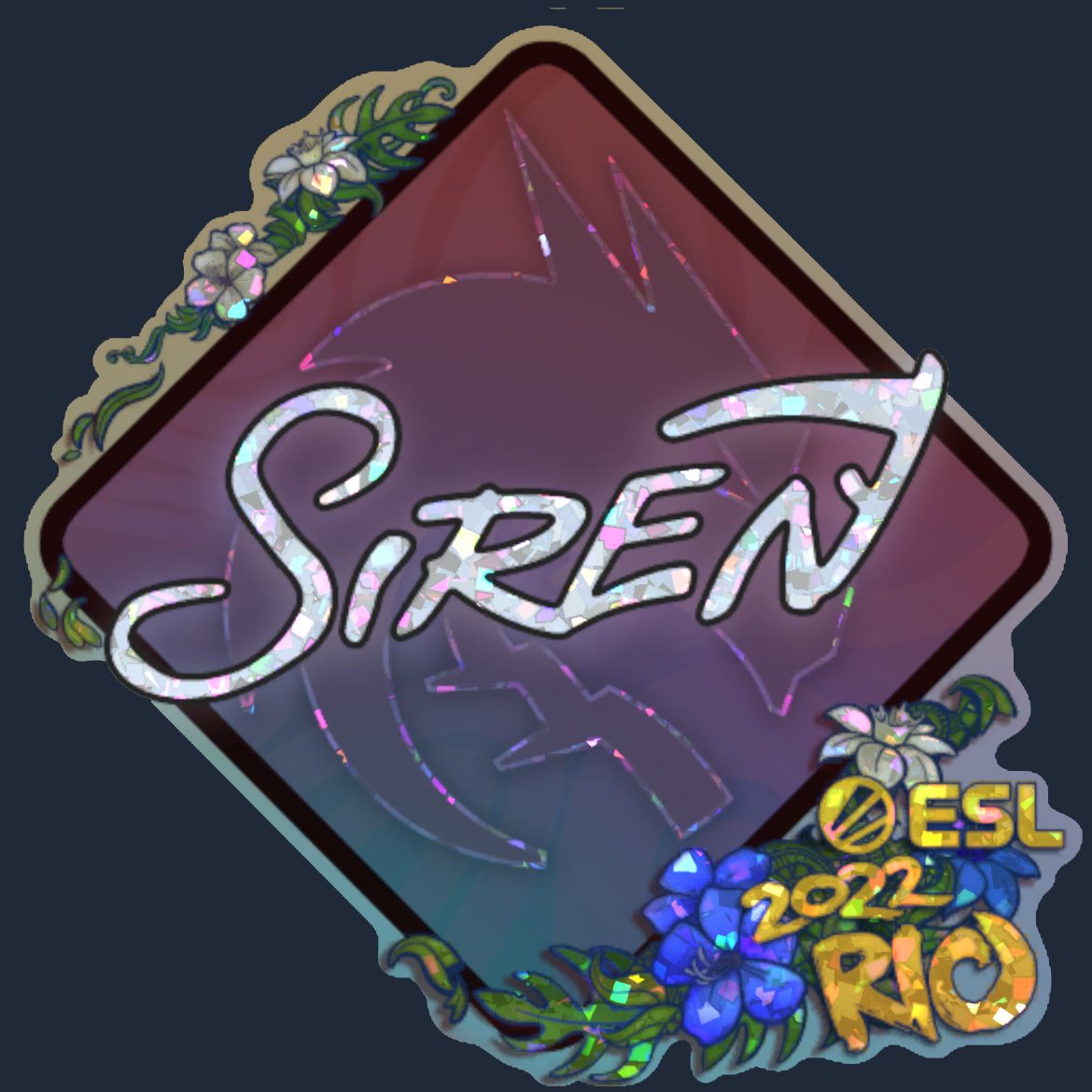 Sticker | S1ren (Glitter) | Rio 2022 Screenshot