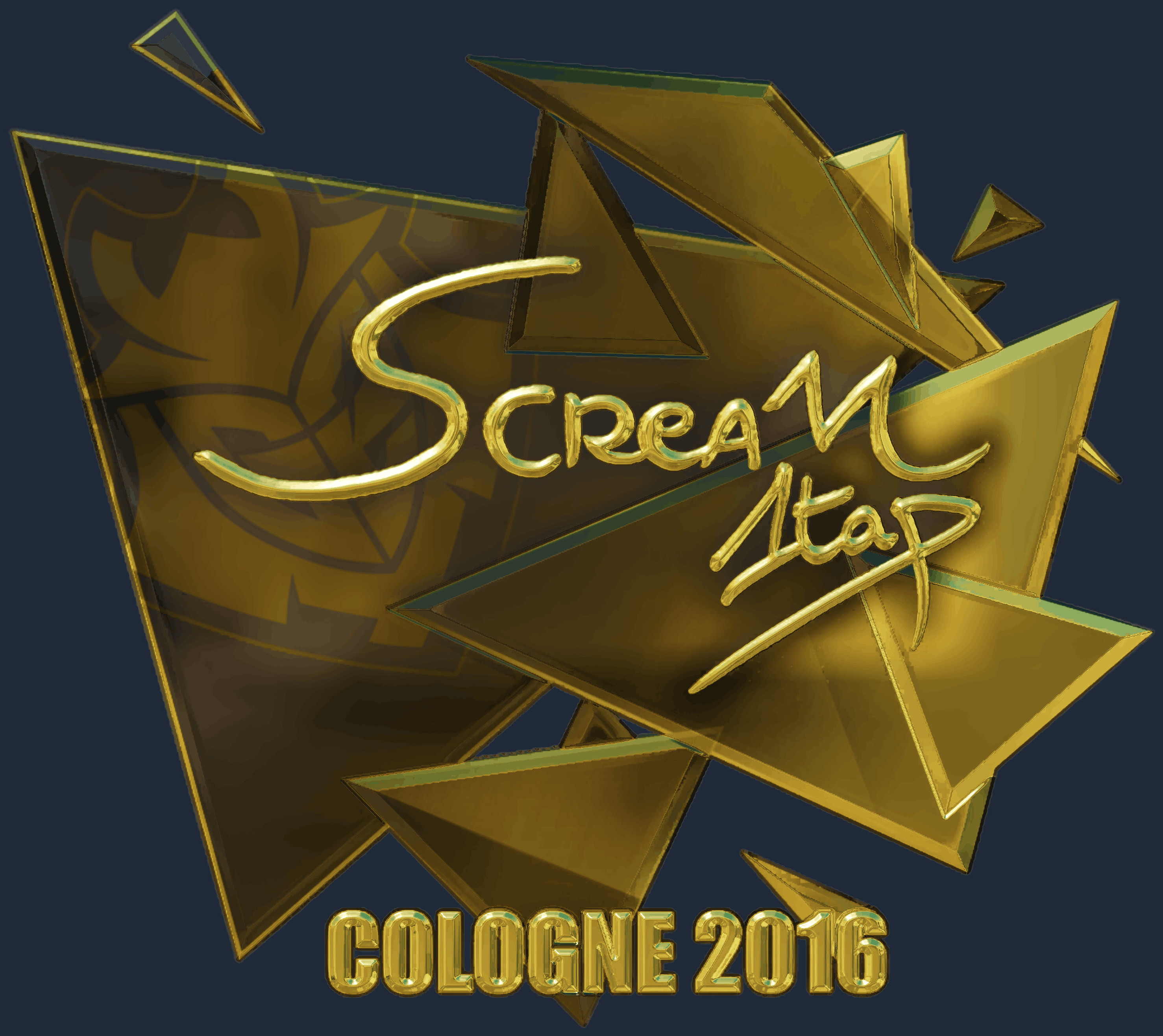 Sticker | ScreaM (Gold) | Cologne 2016 Screenshot