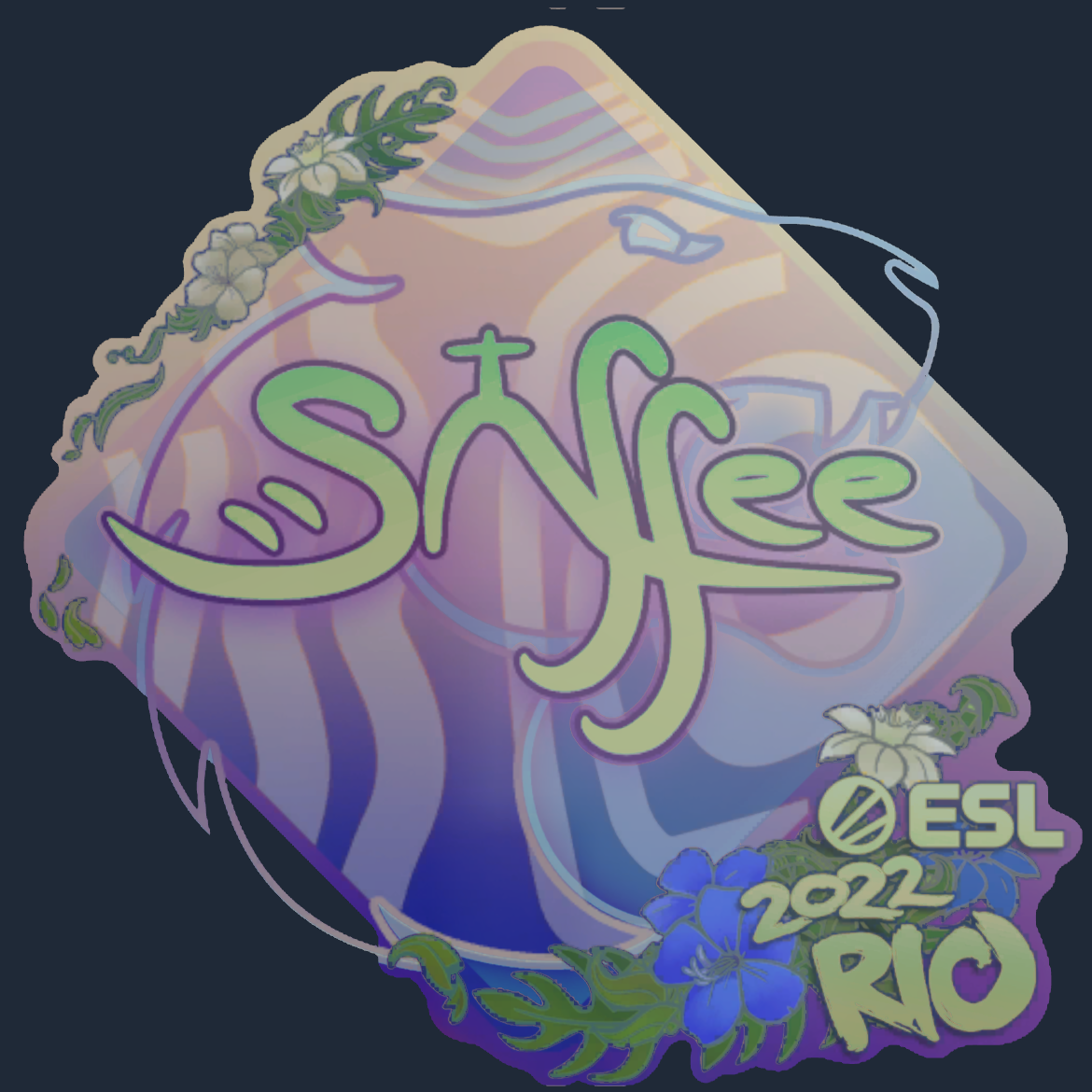 Sticker | saffee (Holo) | Rio 2022 Screenshot