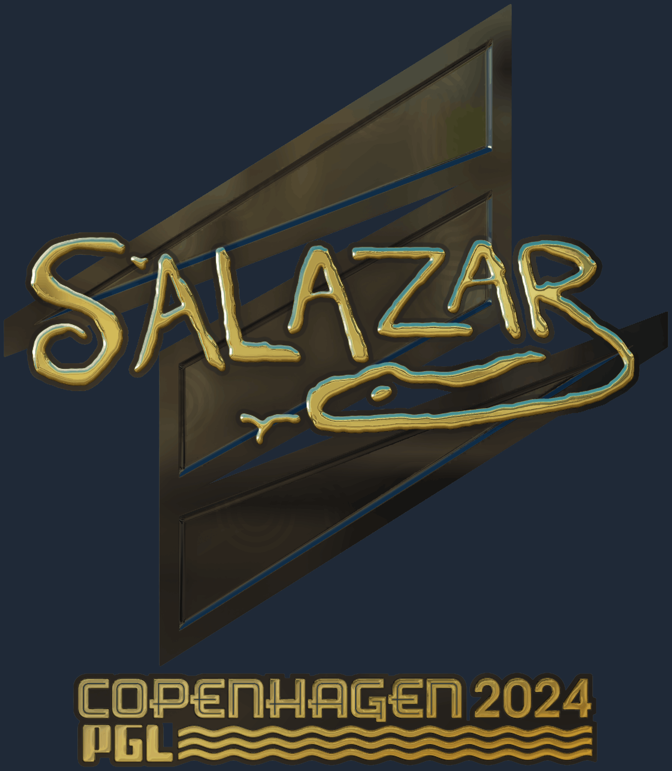 Sticker | salazar (Gold) | Copenhagen 2024 Screenshot