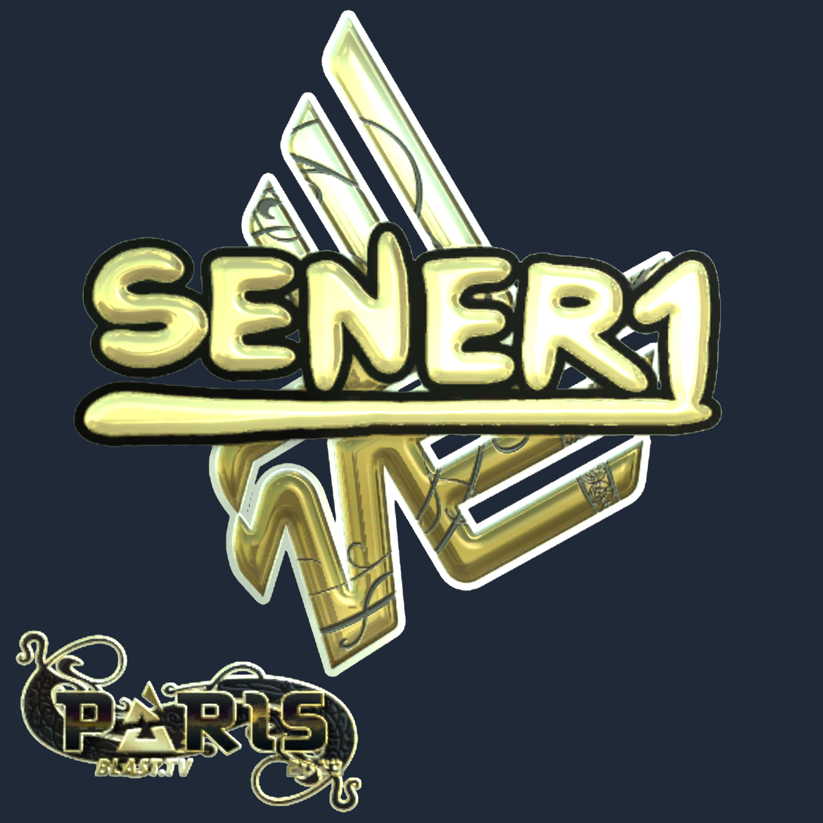 Sticker | SENER1 (Gold) | Paris 2023 Screenshot