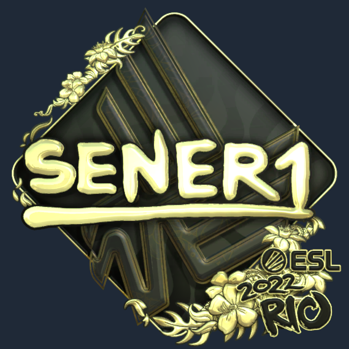 Sticker | SENER1 (Gold) | Rio 2022 Screenshot