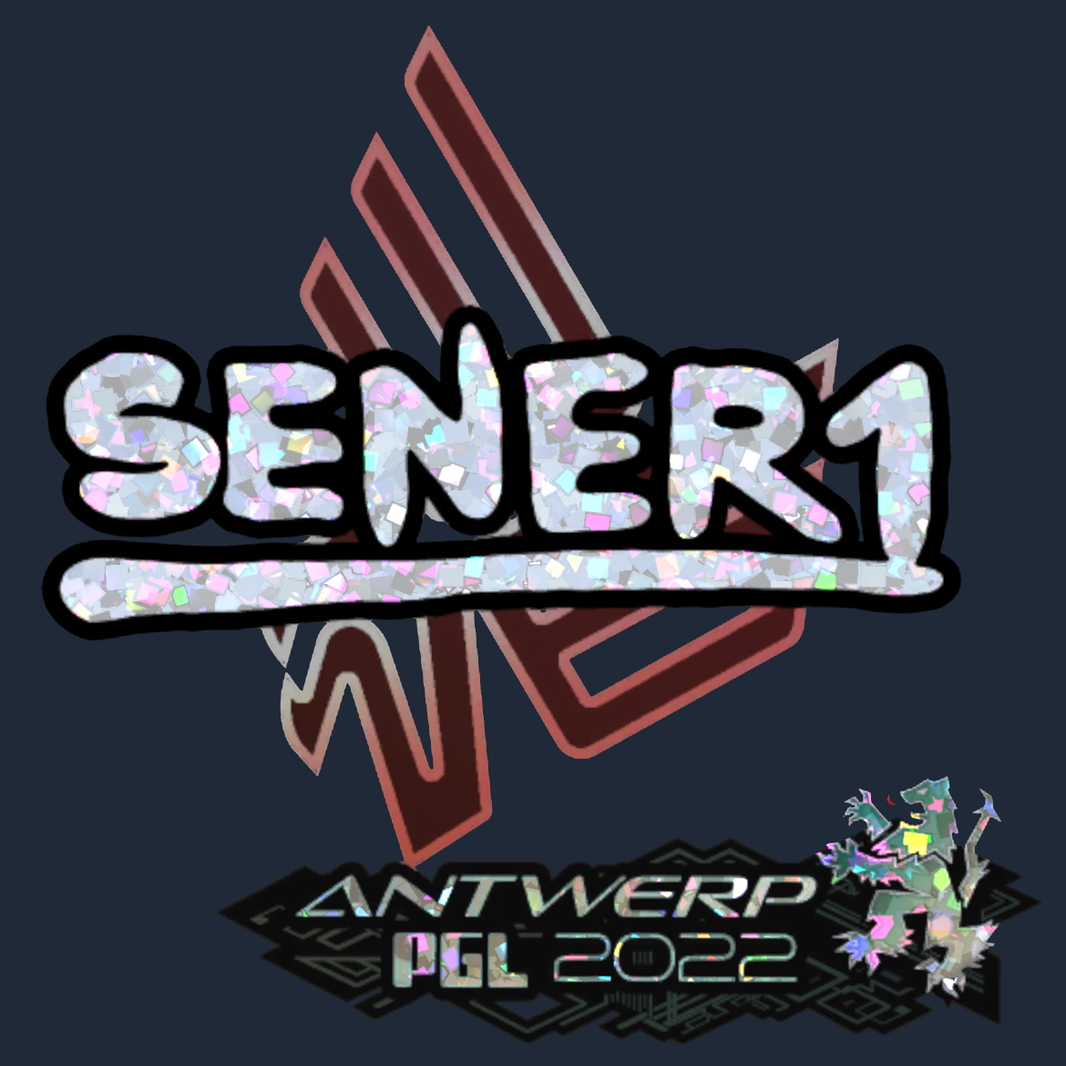 Sticker | SENER1 (Glitter) | Antwerp 2022 Screenshot