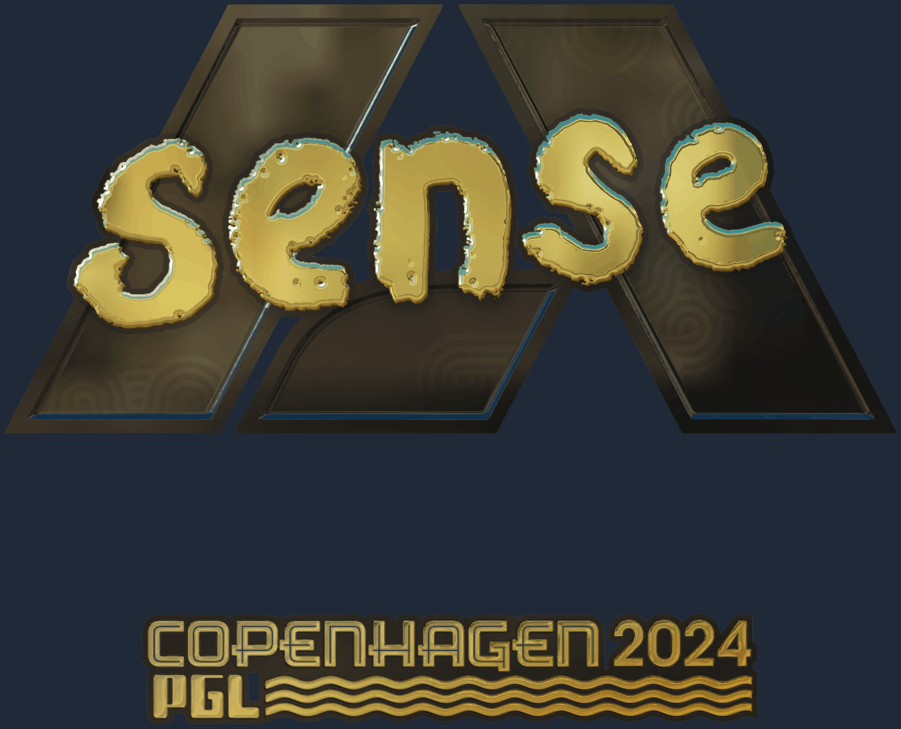 Sticker | sense (Gold) | Copenhagen 2024 Screenshot