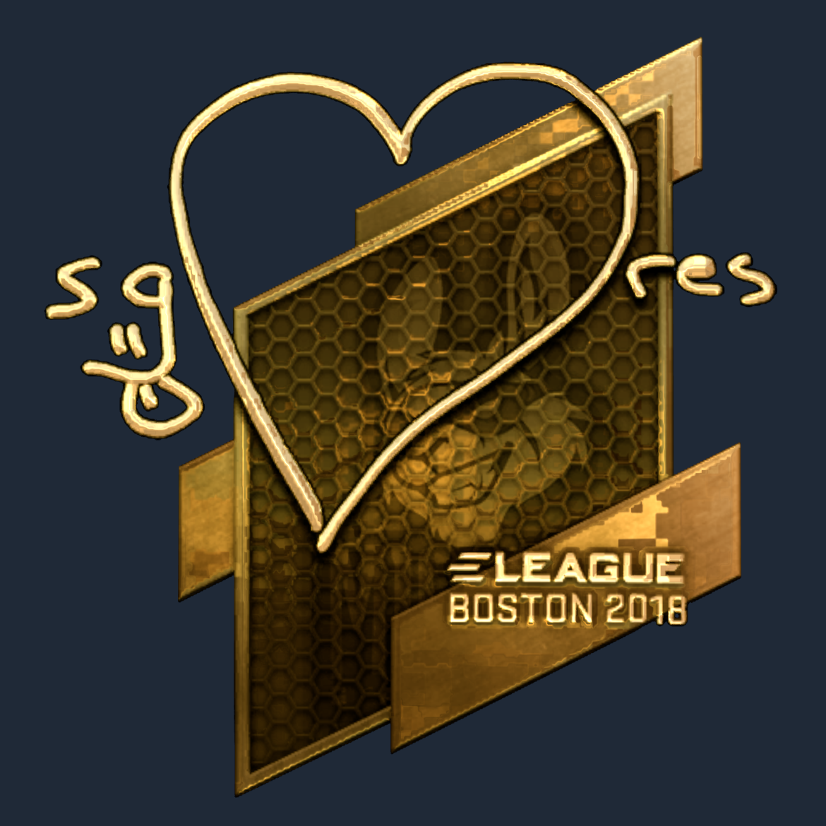 Sticker | seang@res (Gold) | Boston 2018 Screenshot