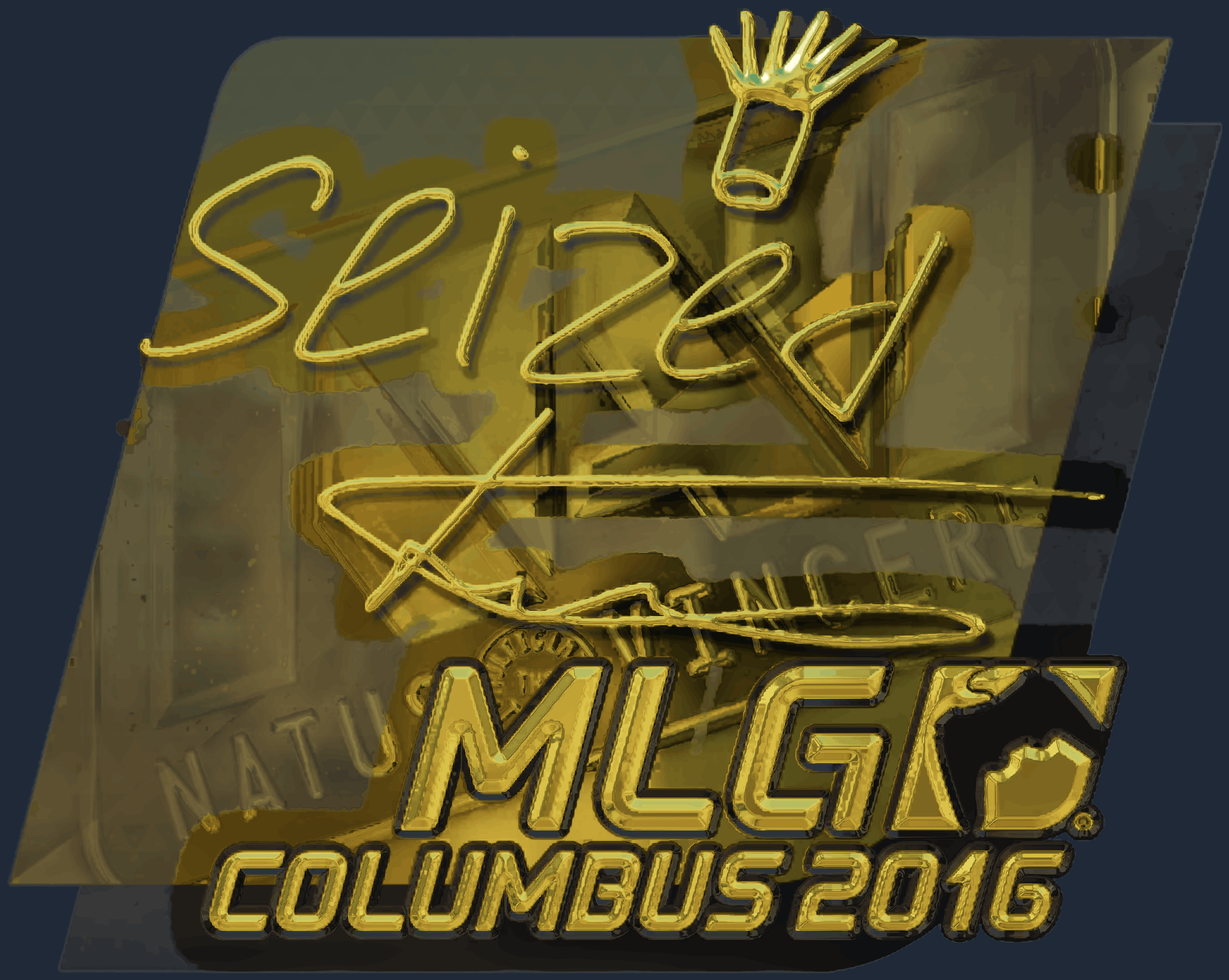 Sticker | seized (Gold) | MLG Columbus 2016 Screenshot