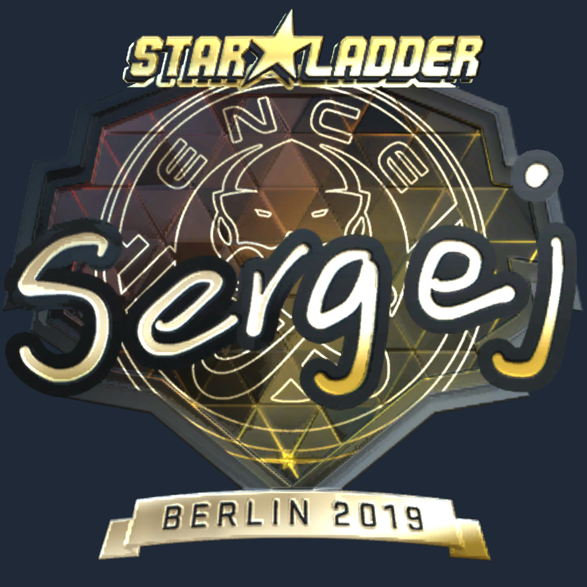 Sticker | sergej (Gold) | Berlin 2019 Screenshot