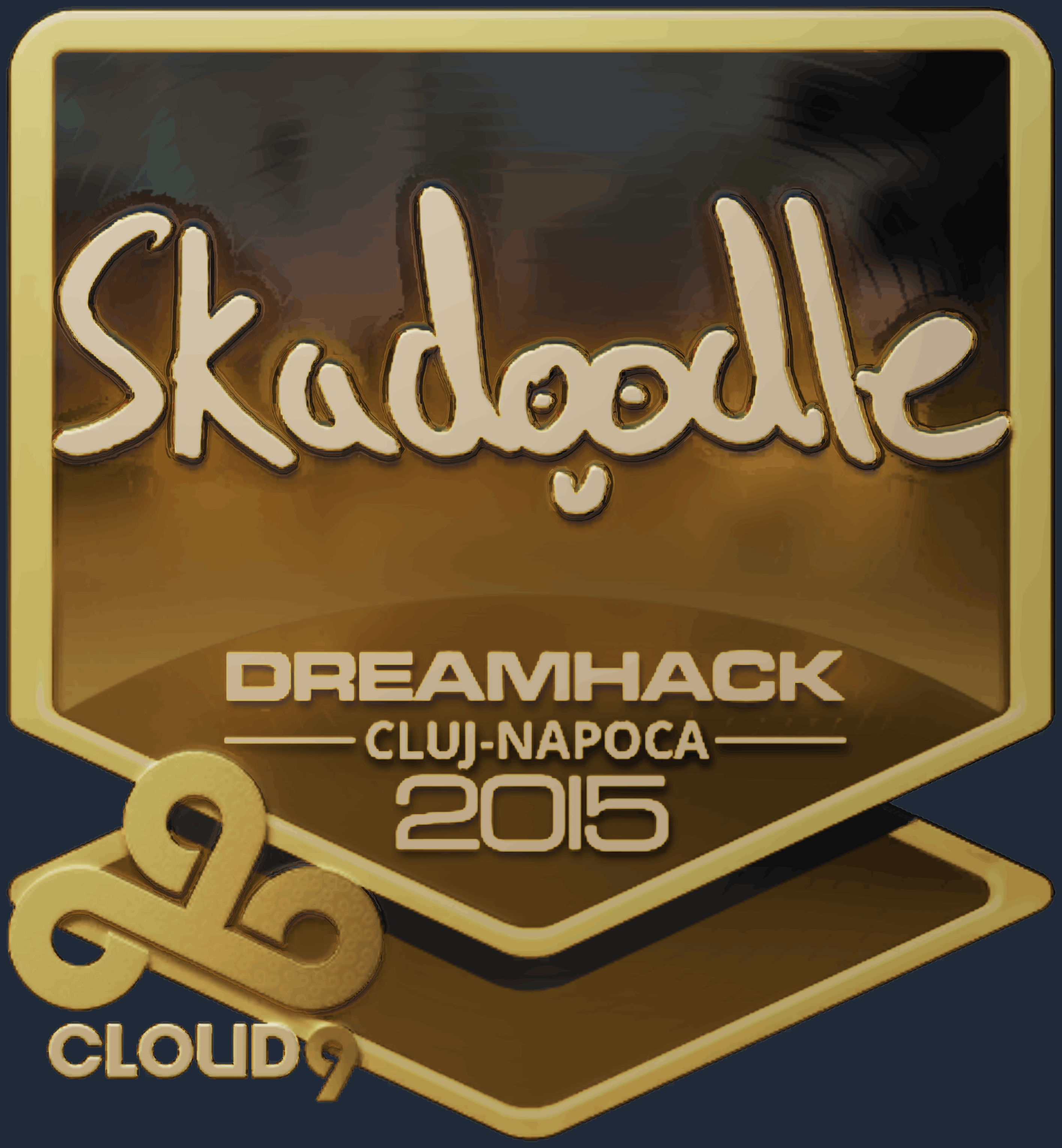 Sticker | Skadoodle (Gold) | Cluj-Napoca 2015 Screenshot