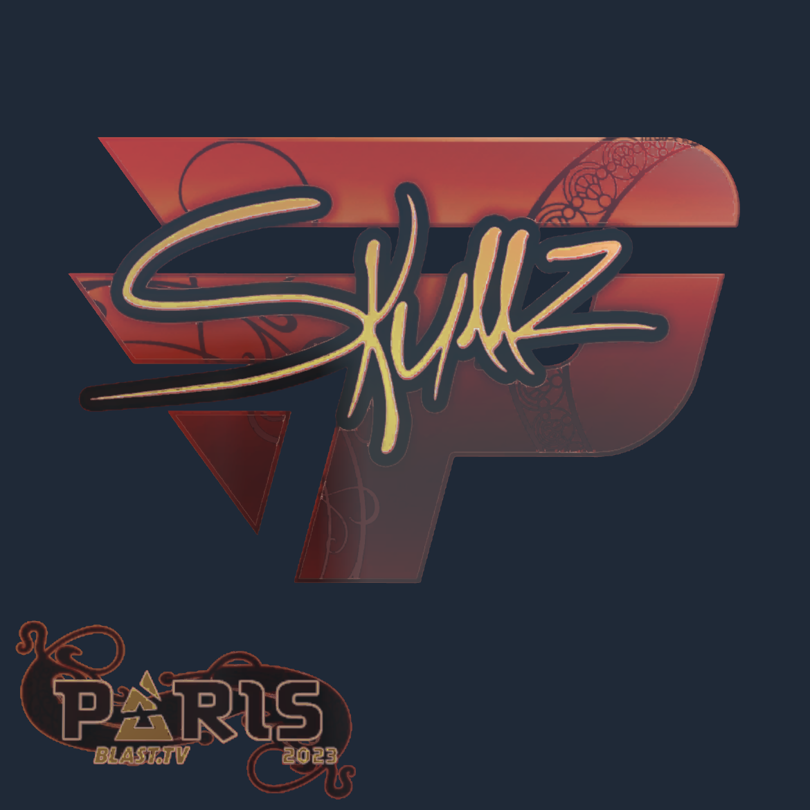 Sticker | skullz (Holo) | Paris 2023 Screenshot