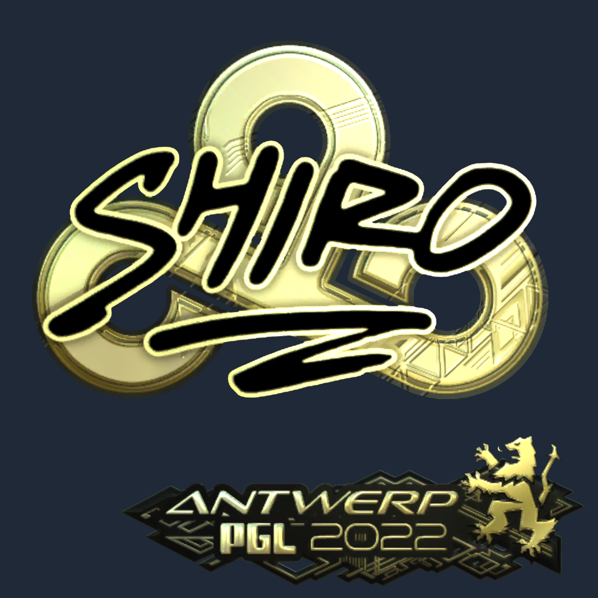 Sticker | sh1ro (Gold) | Antwerp 2022 Screenshot