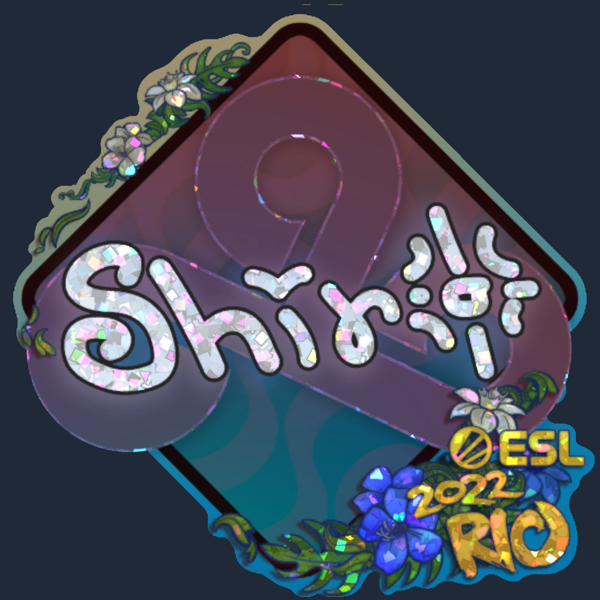 Sticker | sh1ro (Glitter) | Rio 2022 Screenshot