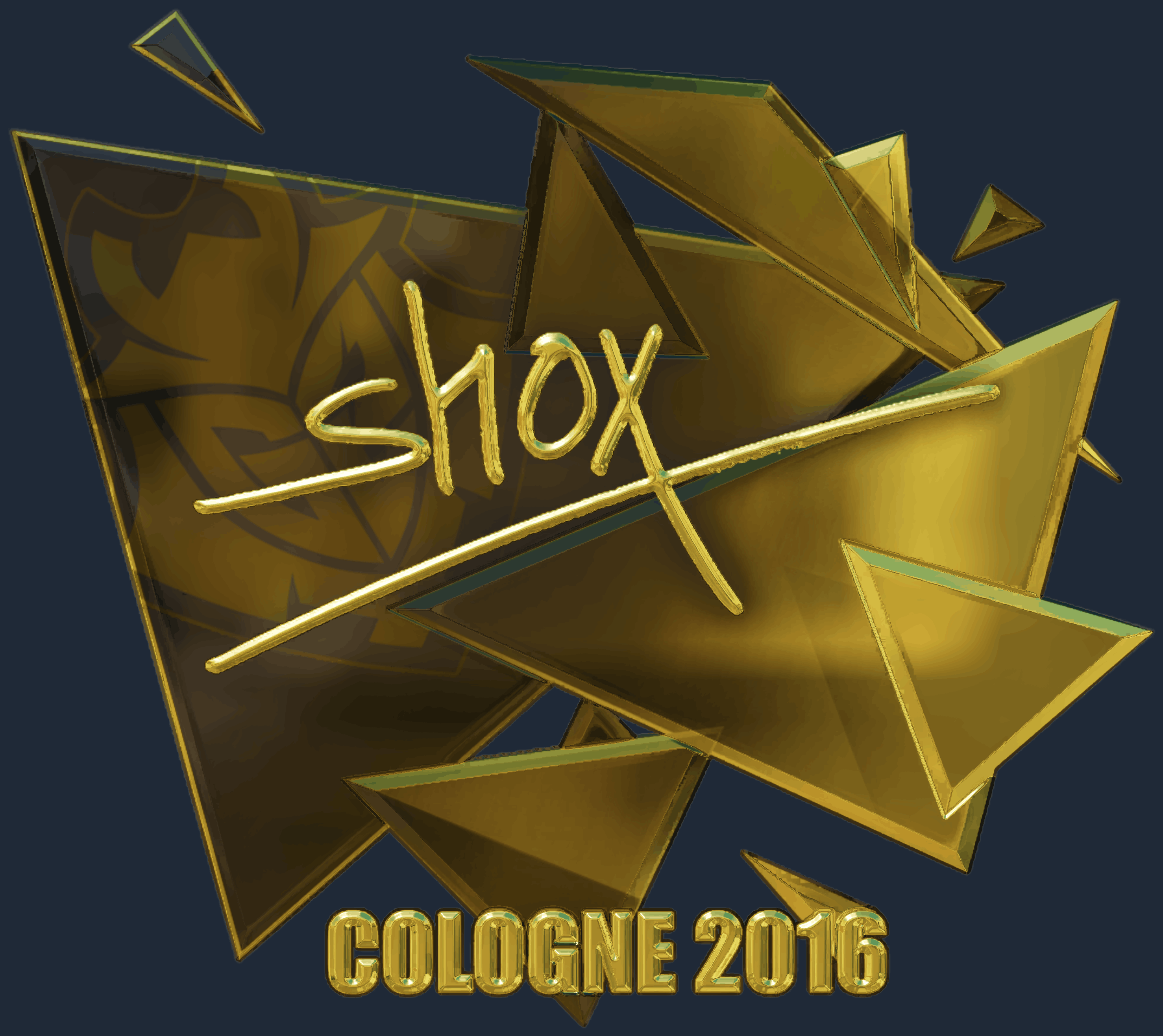 Sticker | shox (Gold) | Cologne 2016 Screenshot