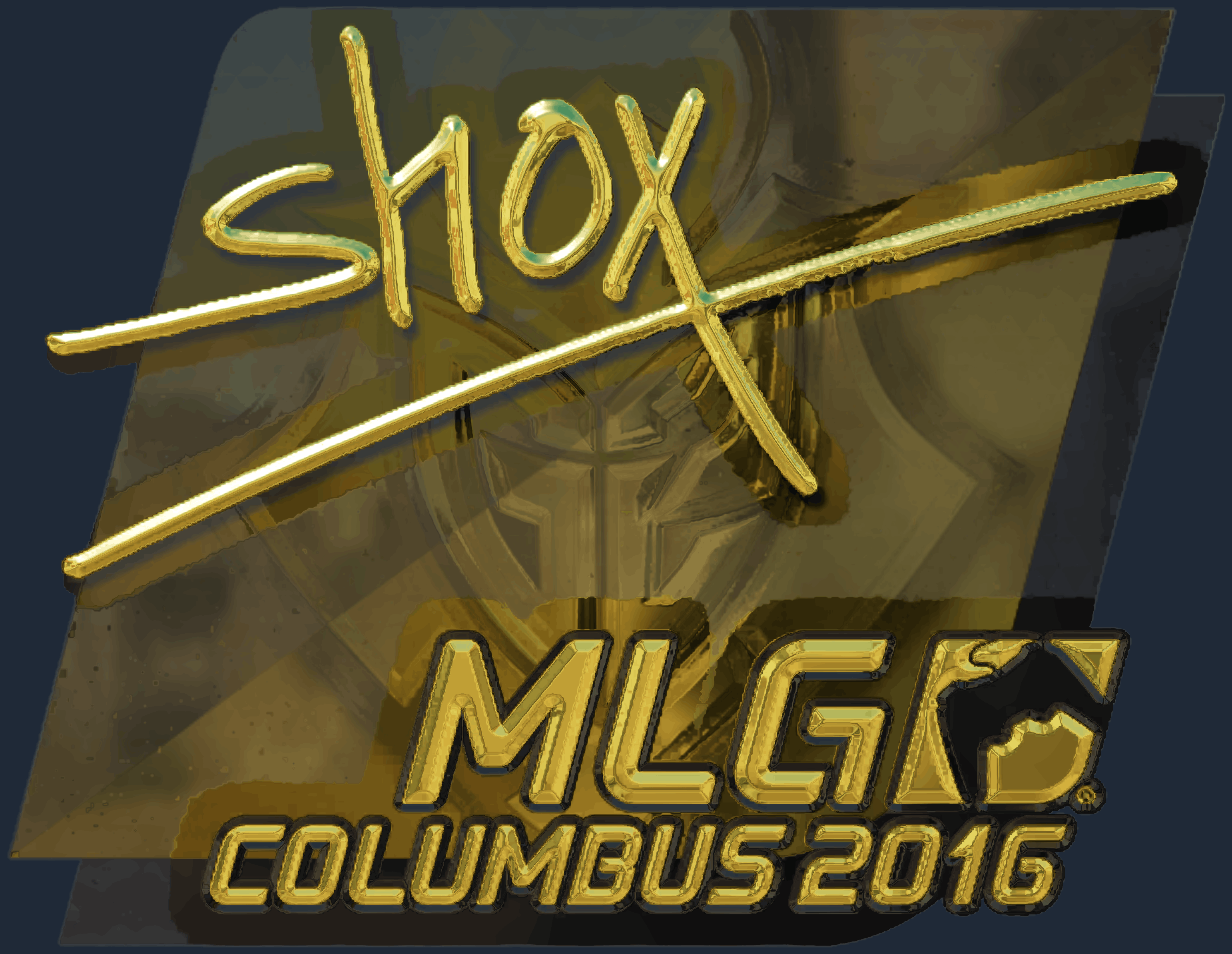 Sticker | shox (Gold) | MLG Columbus 2016 Screenshot