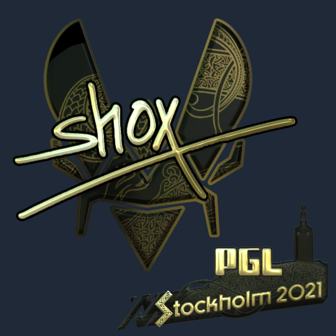Sticker | shox (Gold) | Stockholm 2021 Screenshot