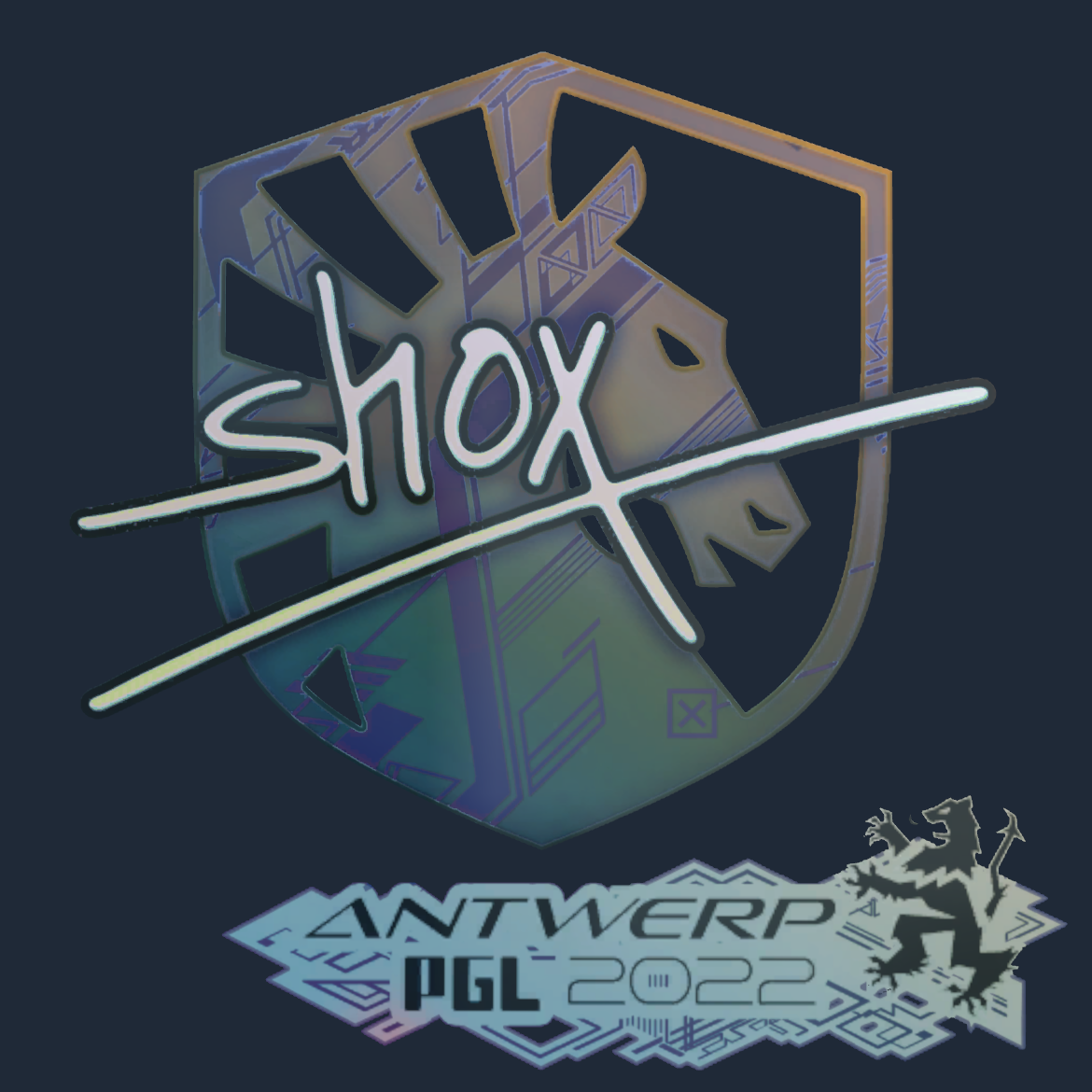 Sticker | shox (Holo) | Antwerp 2022 Screenshot