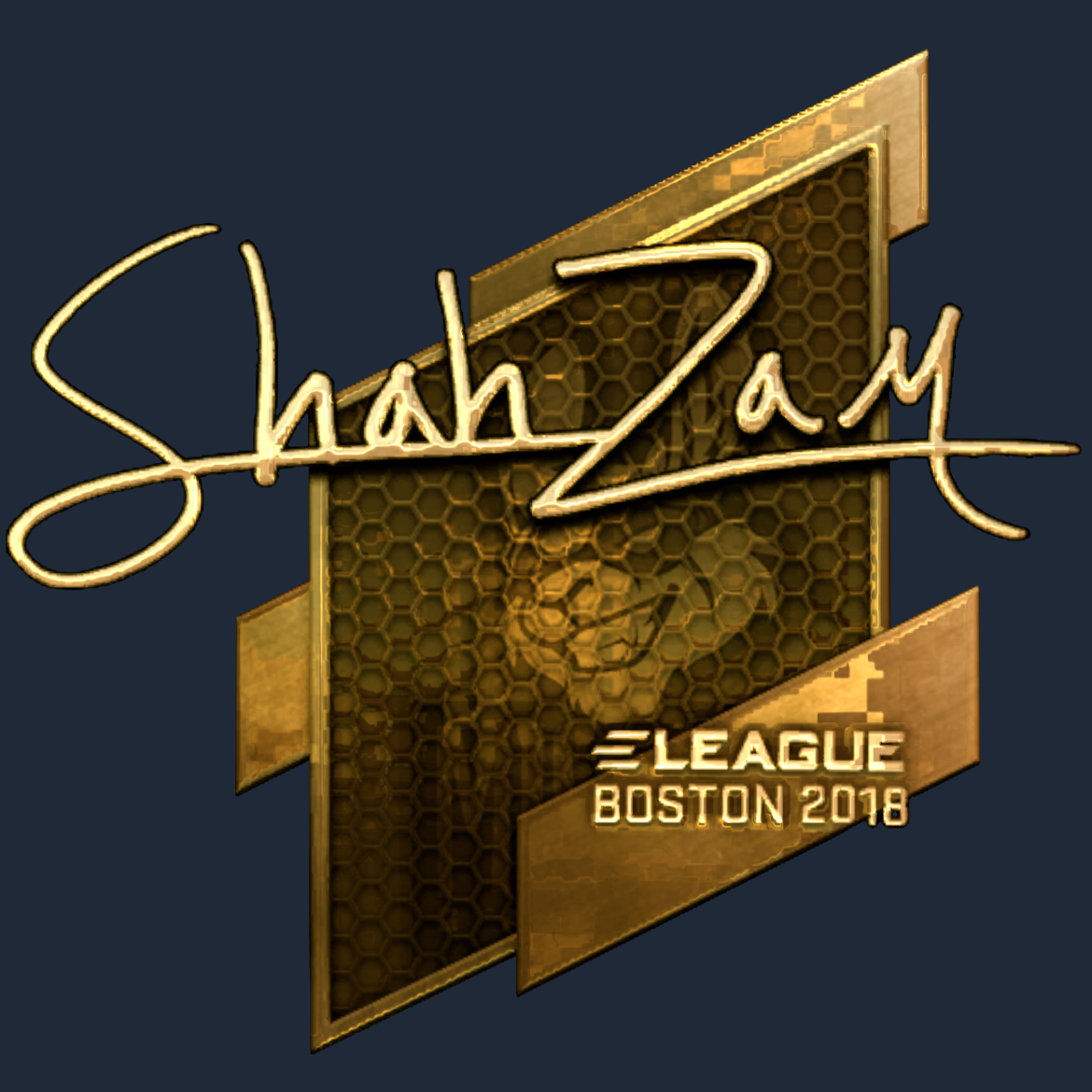 Sticker | ShahZaM (Gold) | Boston 2018 Screenshot