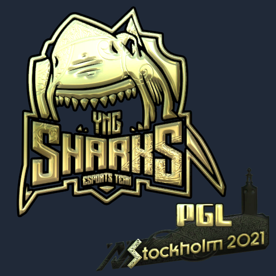Sticker | Sharks Esports (Gold) | Stockholm 2021 Screenshot