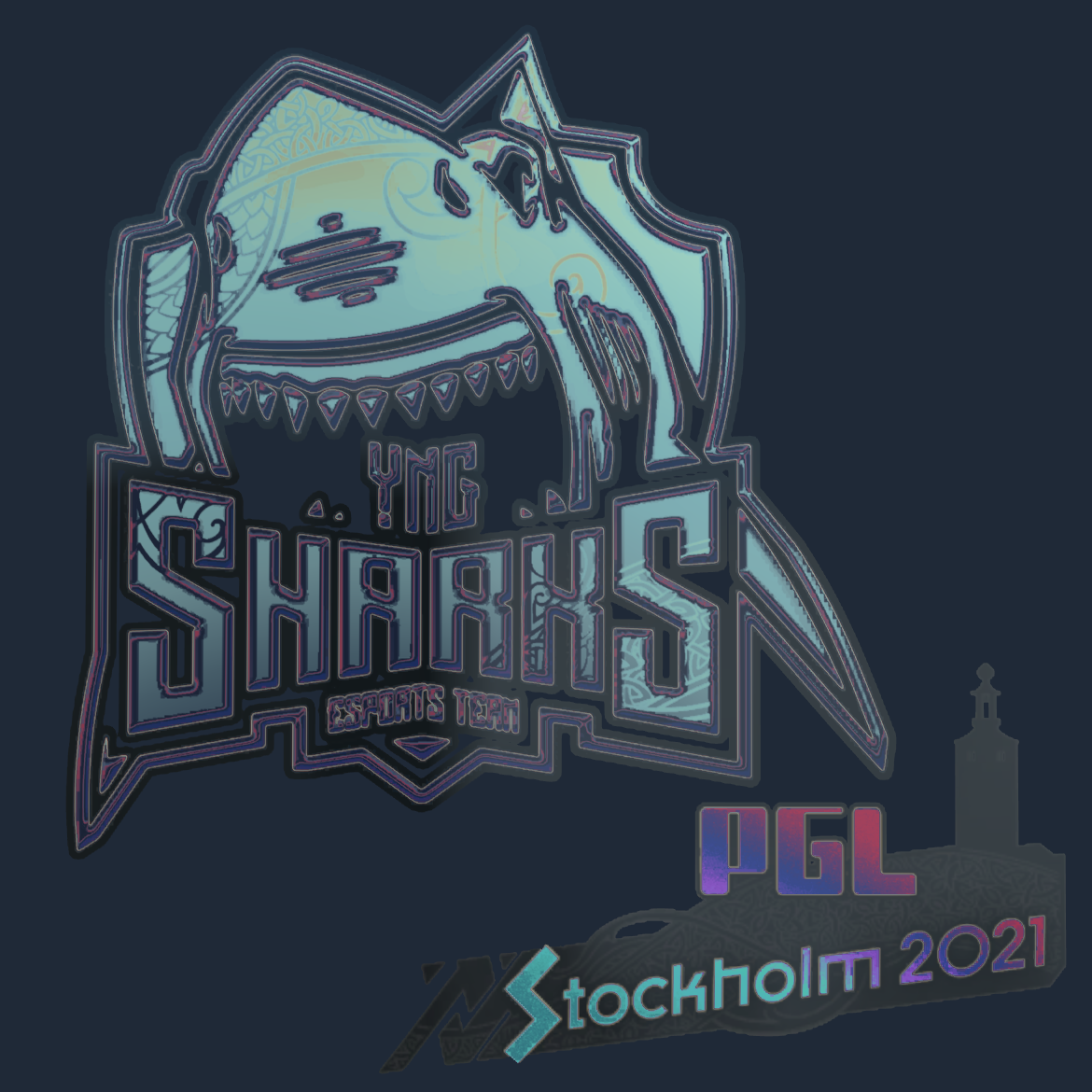 Sticker | Sharks Esports (Holo) | Stockholm 2021 Screenshot