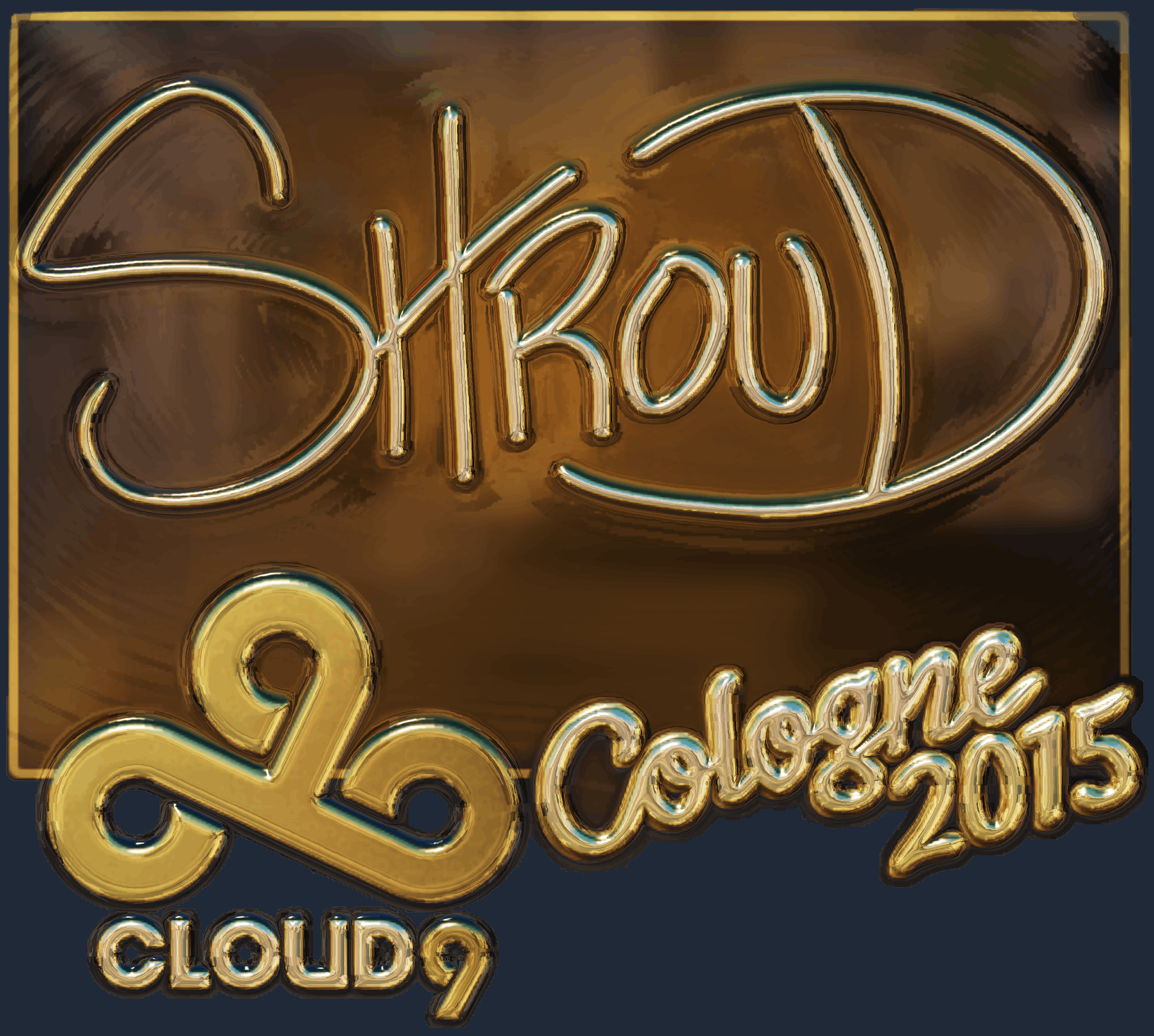 Sticker | shroud (Gold) | Cologne 2015 Screenshot
