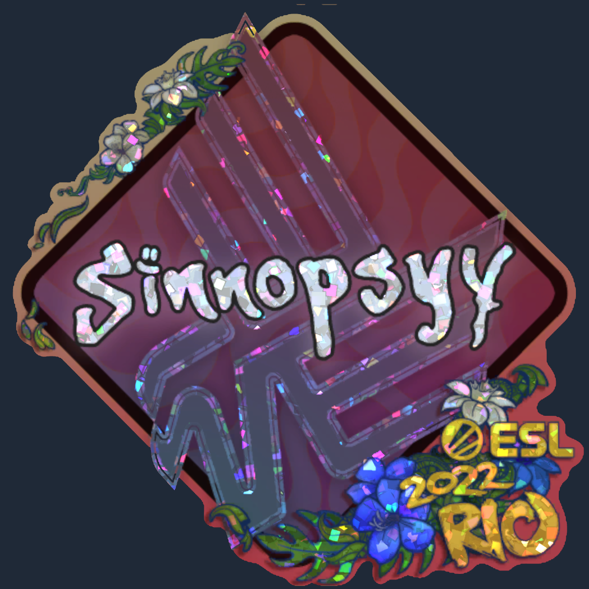 Sticker | sinnopsyy (Glitter) | Rio 2022 Screenshot