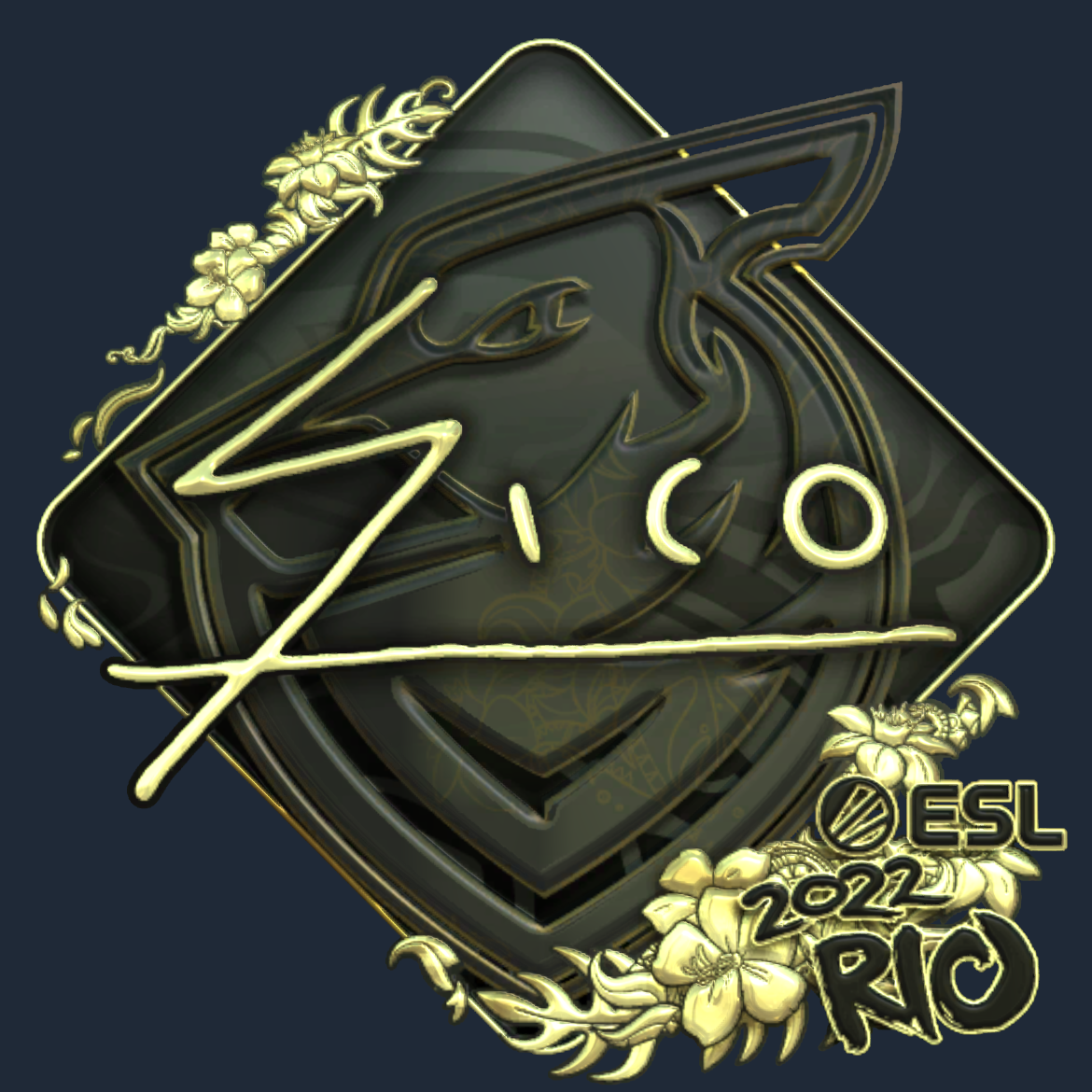 Sticker | Sico (Gold) | Rio 2022 Screenshot