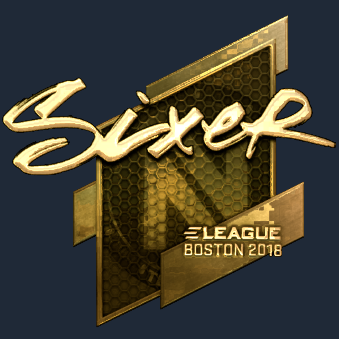 Sticker | SIXER (Gold) | Boston 2018 Screenshot