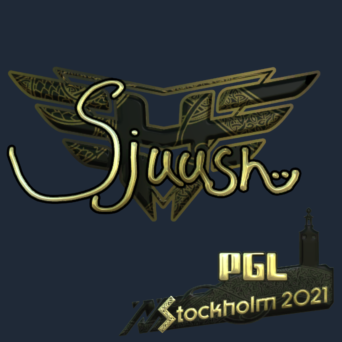 Sticker | sjuush (Gold) | Stockholm 2021 Screenshot