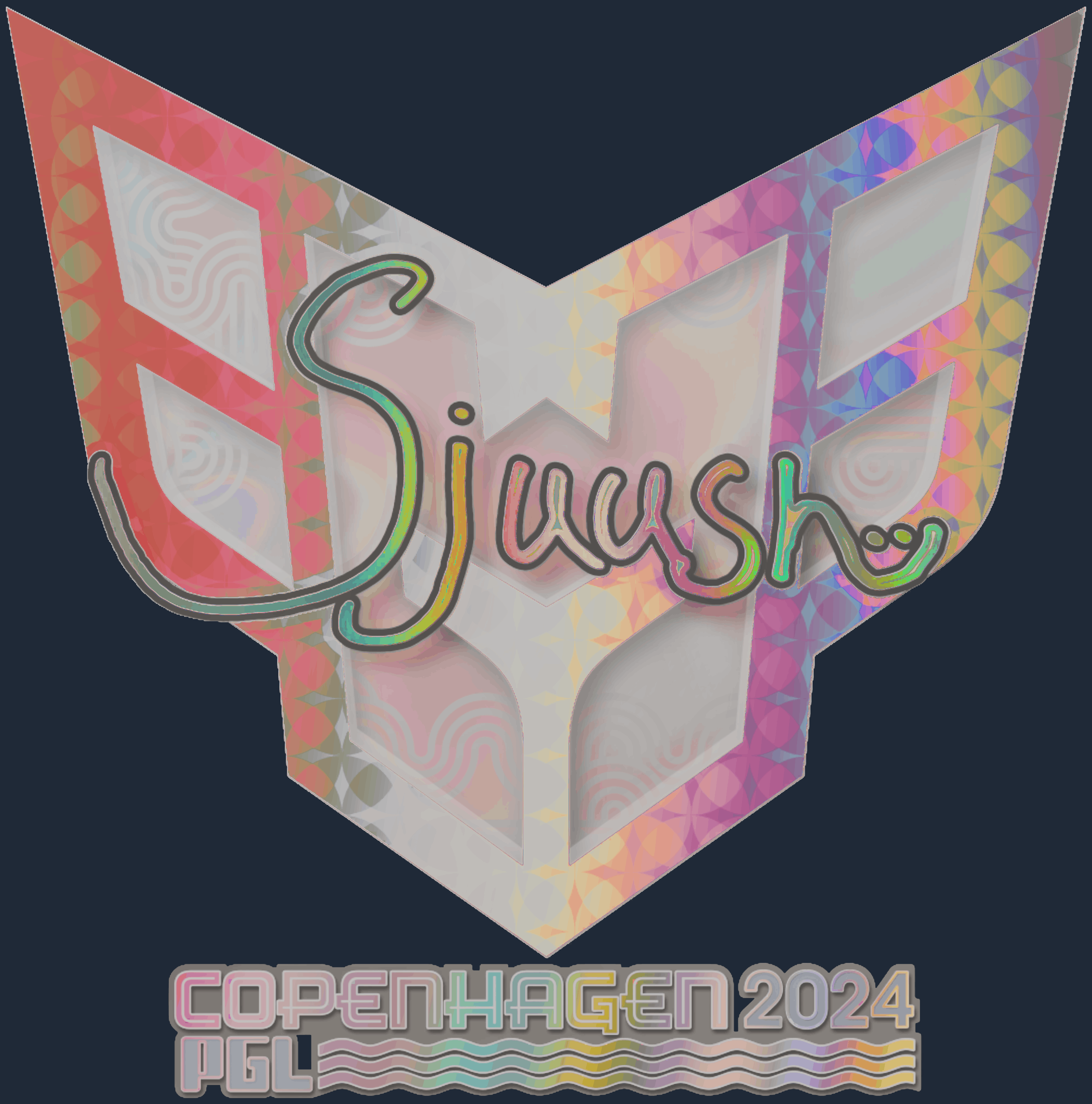 Sticker | sjuush (Holo) | Copenhagen 2024 Screenshot