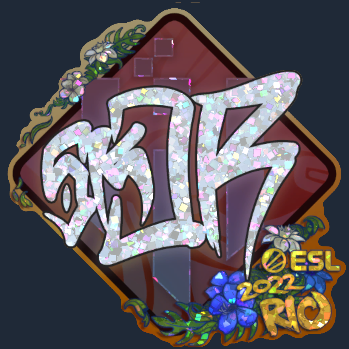 Sticker | sk0R (Glitter) | Rio 2022 Screenshot