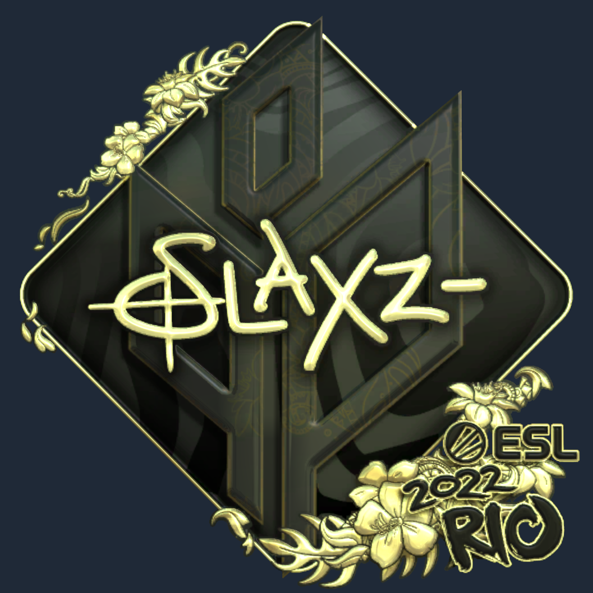 Sticker | slaxz- (Gold) | Rio 2022 Screenshot