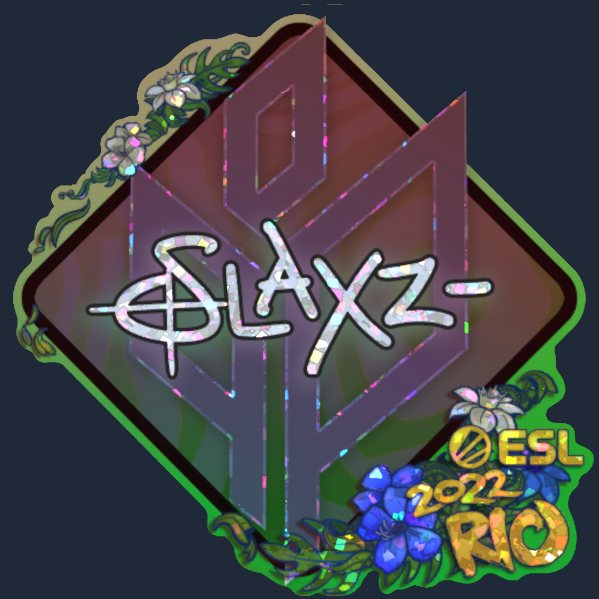 Sticker | slaxz- (Glitter) | Rio 2022 Screenshot