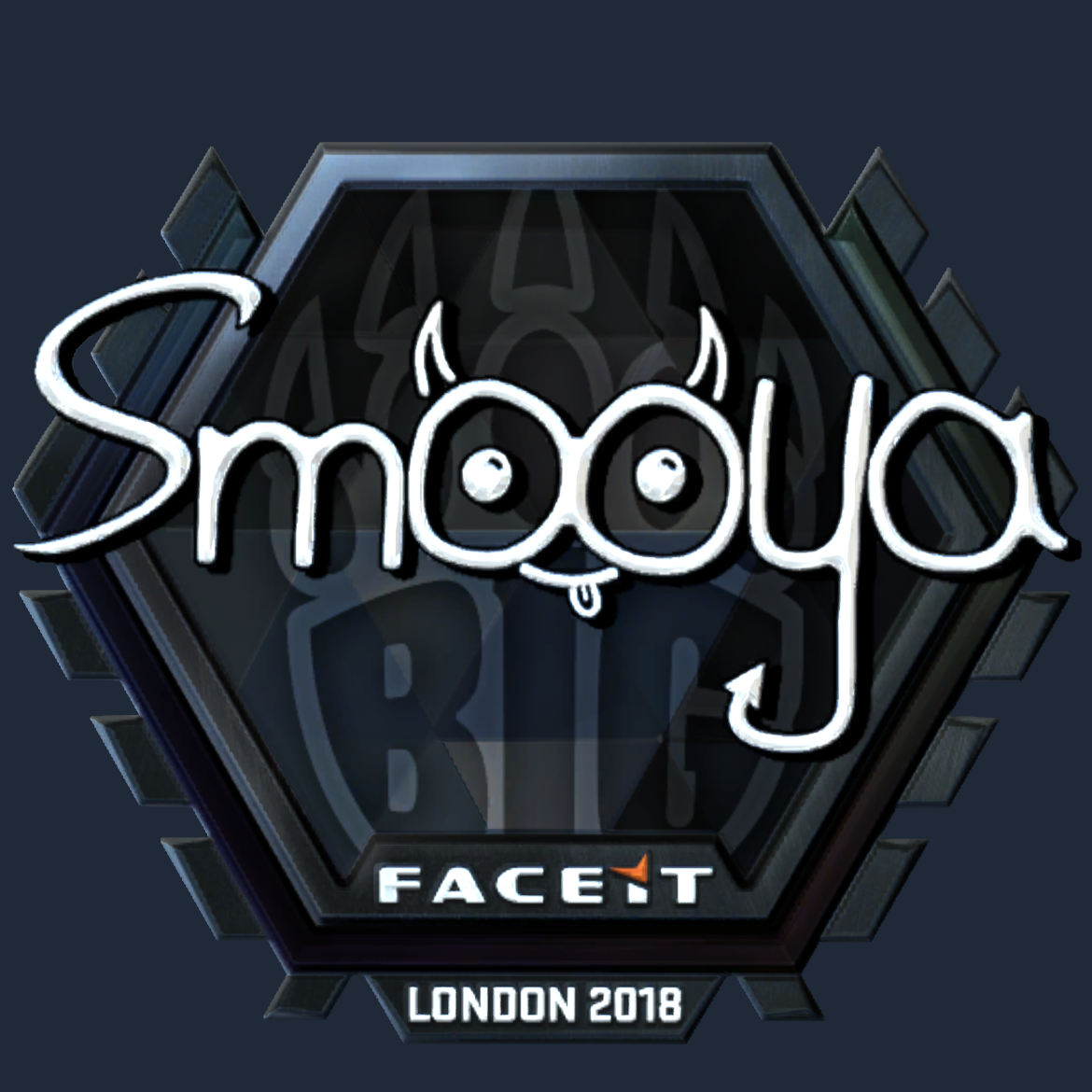 Sticker | smooya (Foil) | London 2018 Screenshot