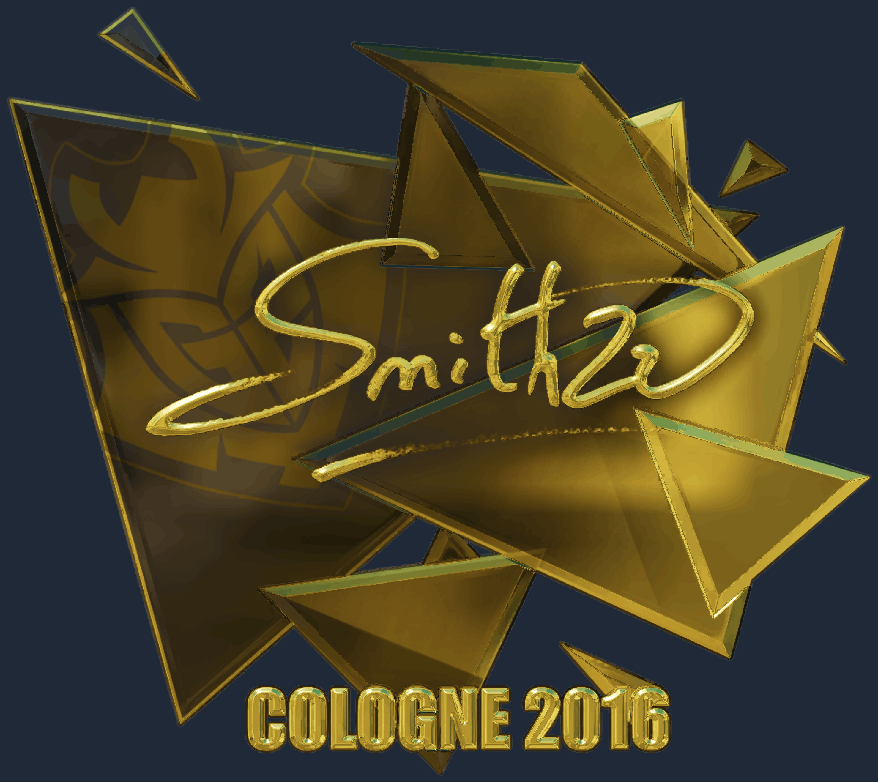 Sticker | SmithZz (Gold) | Cologne 2016 Screenshot