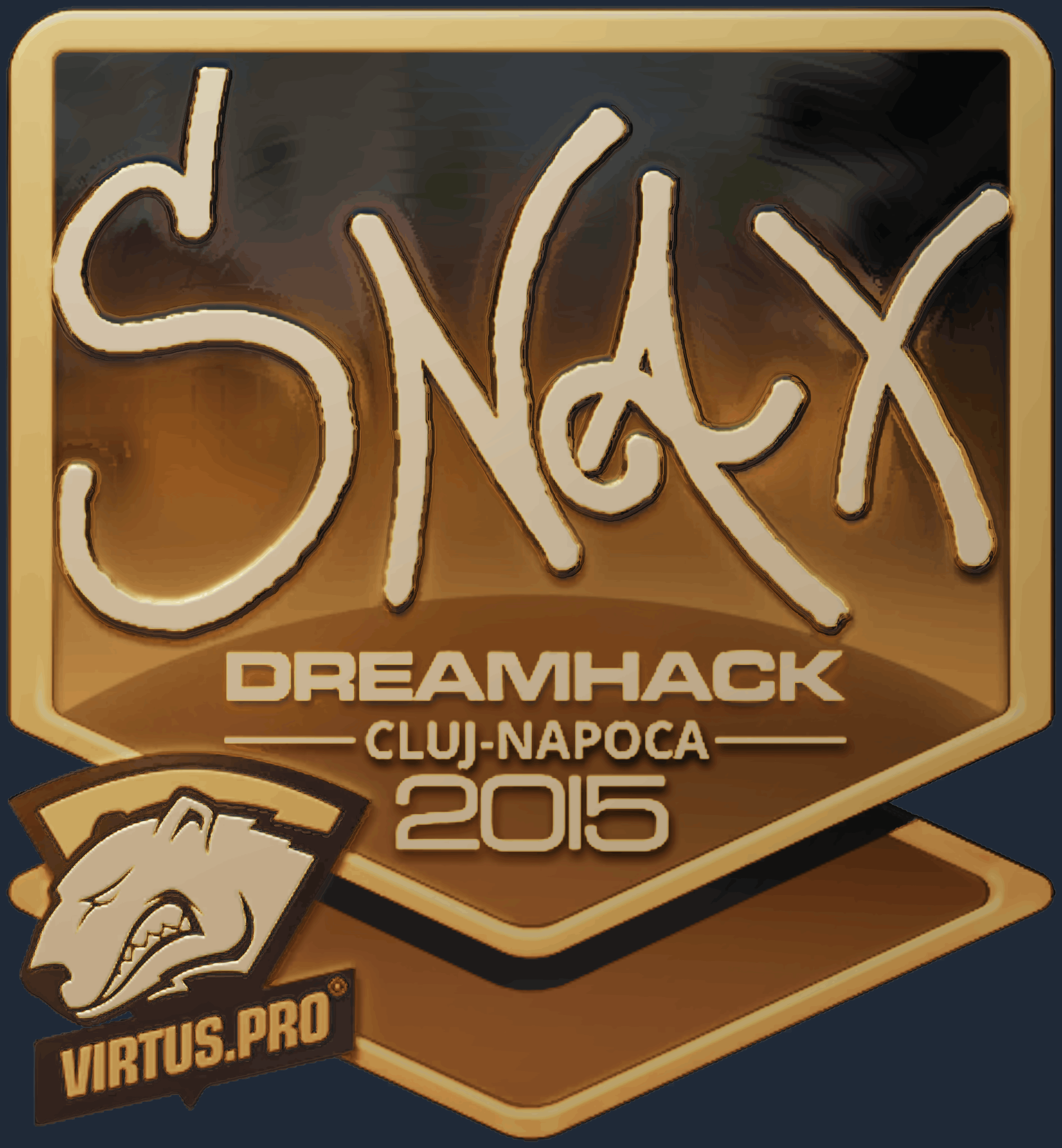 Sticker | Snax (Gold) | Cluj-Napoca 2015 Screenshot