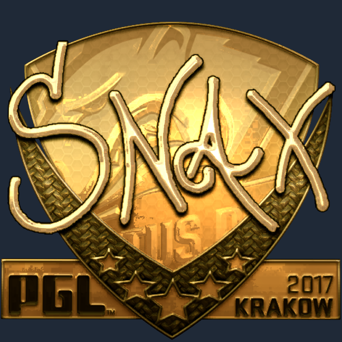 Sticker | Snax (Gold) | Krakow 2017 Screenshot
