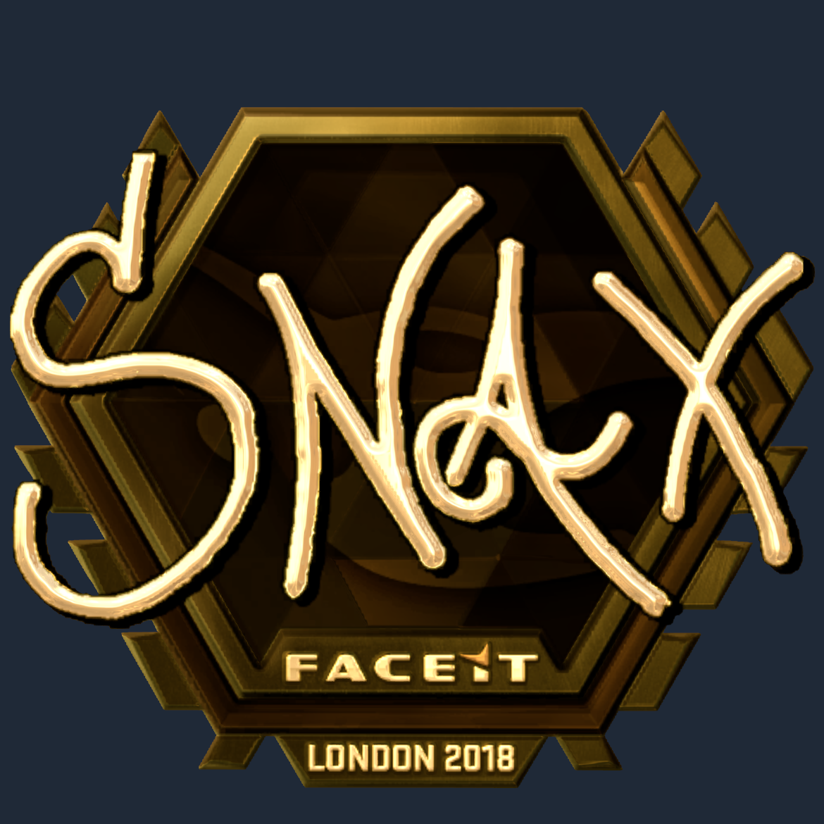 Sticker | Snax (Gold) | London 2018 Screenshot