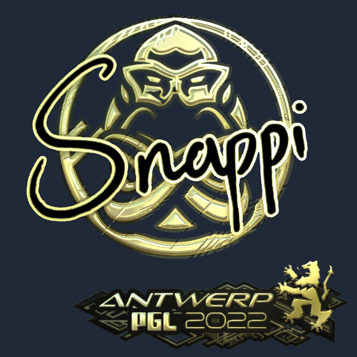 Sticker | Snappi (Gold) | Antwerp 2022 Screenshot