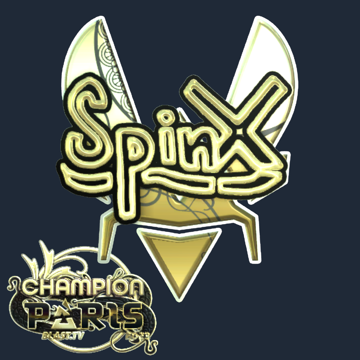 Sticker | Spinx (Gold, Champion) | Paris 2023 Screenshot