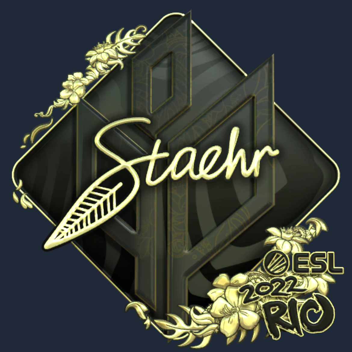 Sticker | Staehr (Gold) | Rio 2022 Screenshot