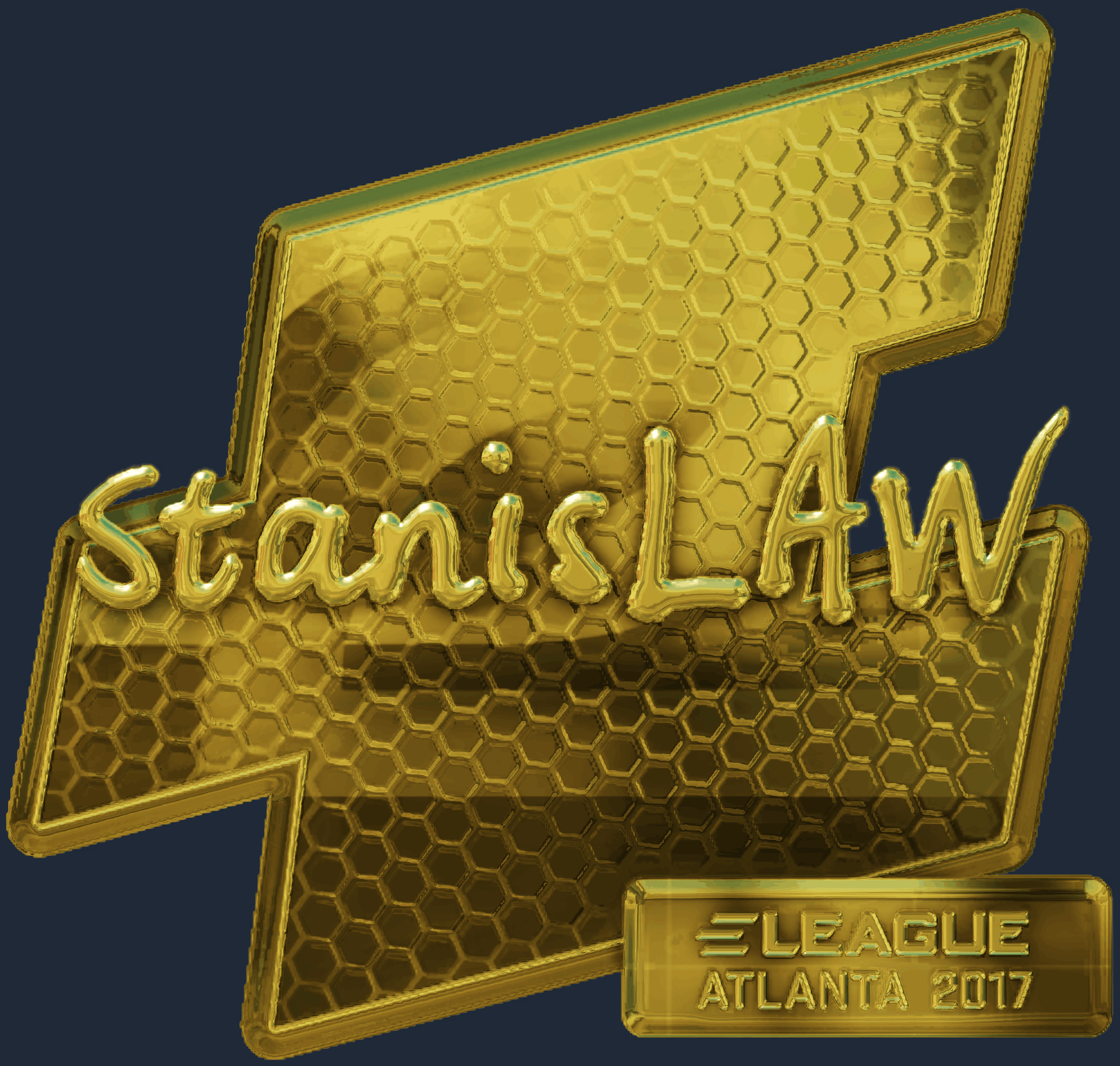 Sticker | stanislaw (Gold) | Atlanta 2017 Screenshot