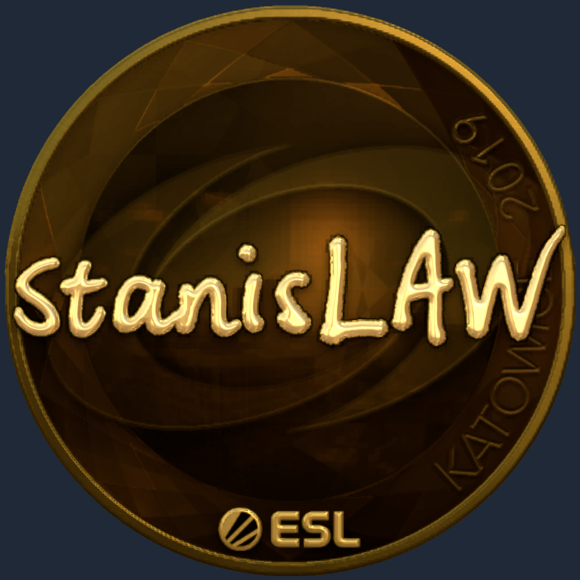 Sticker | stanislaw (Gold) | Katowice 2019 Screenshot