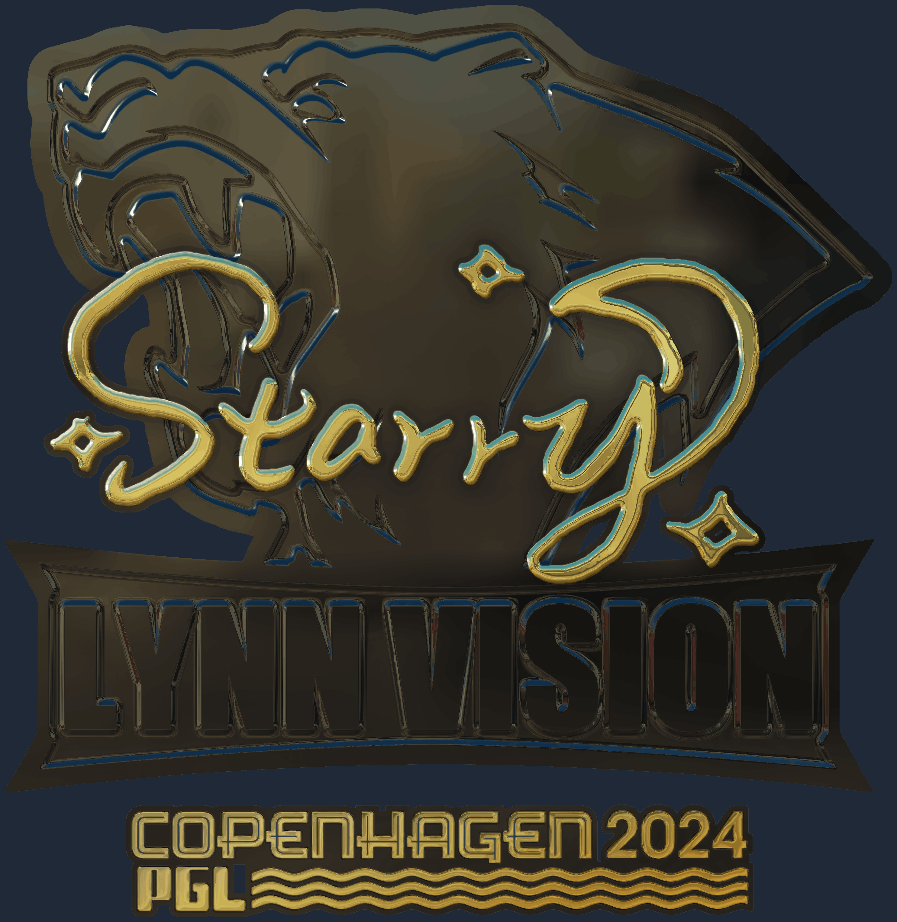 Sticker | Starry (Gold) | Copenhagen 2024 Screenshot