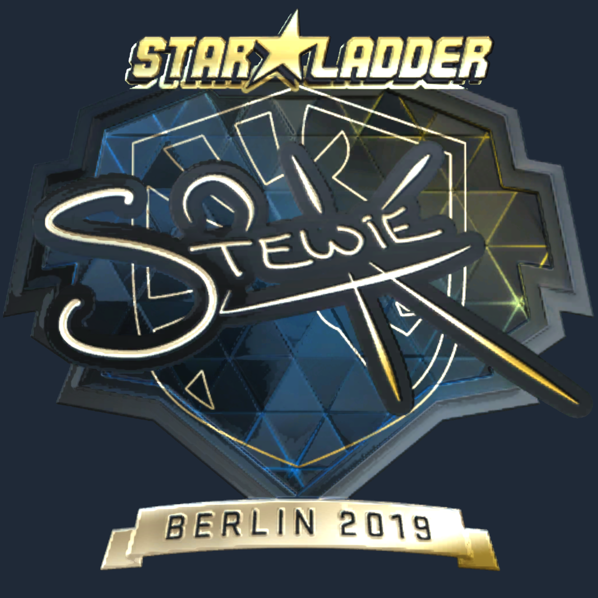 Sticker | Stewie2K (Gold) | Berlin 2019 Screenshot